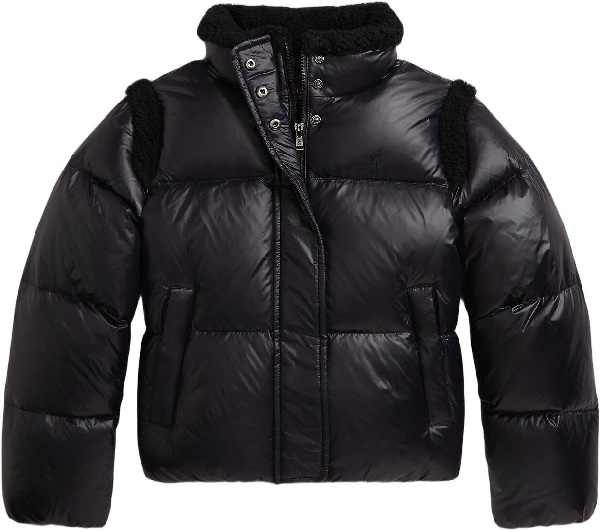 Teddy Fleece&ndash;Trim Down Boxy Jacket Teens