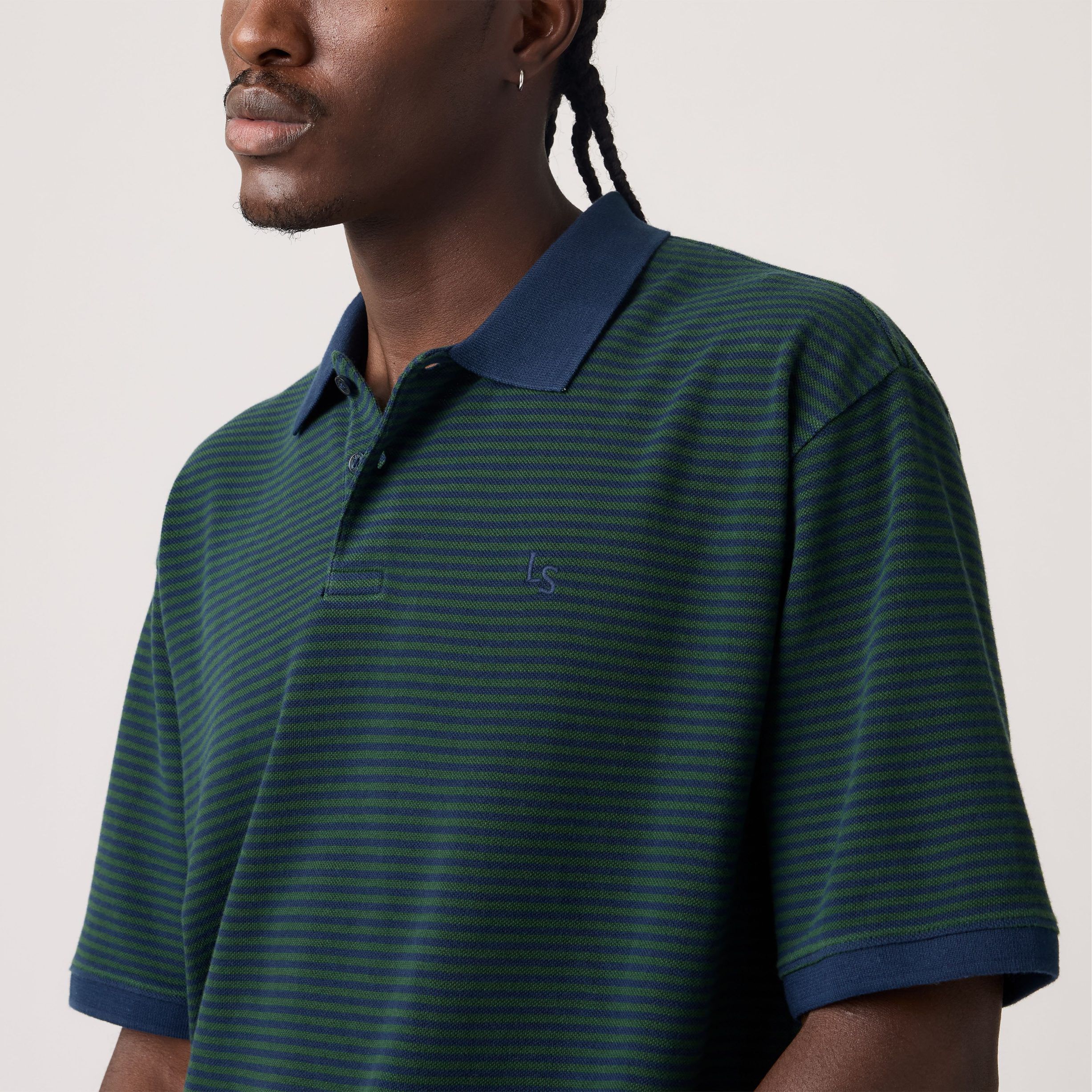 FINN BOXY POLO EUAN STRIPE SYC