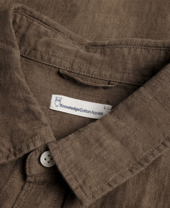 Regular linen shirt GOTS/Vegan