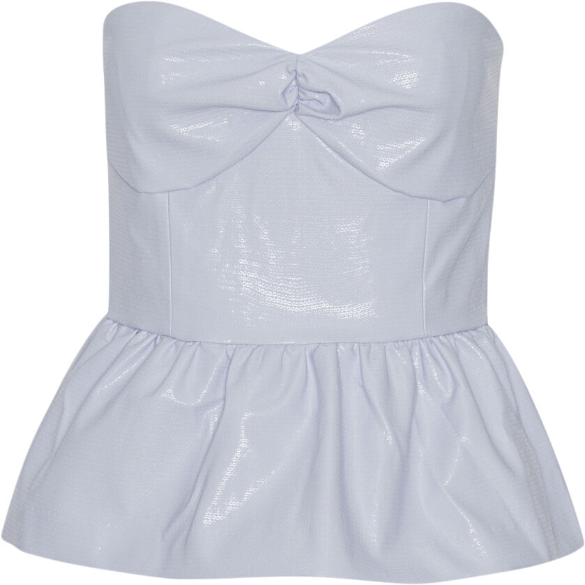 Embossed Strapless Top