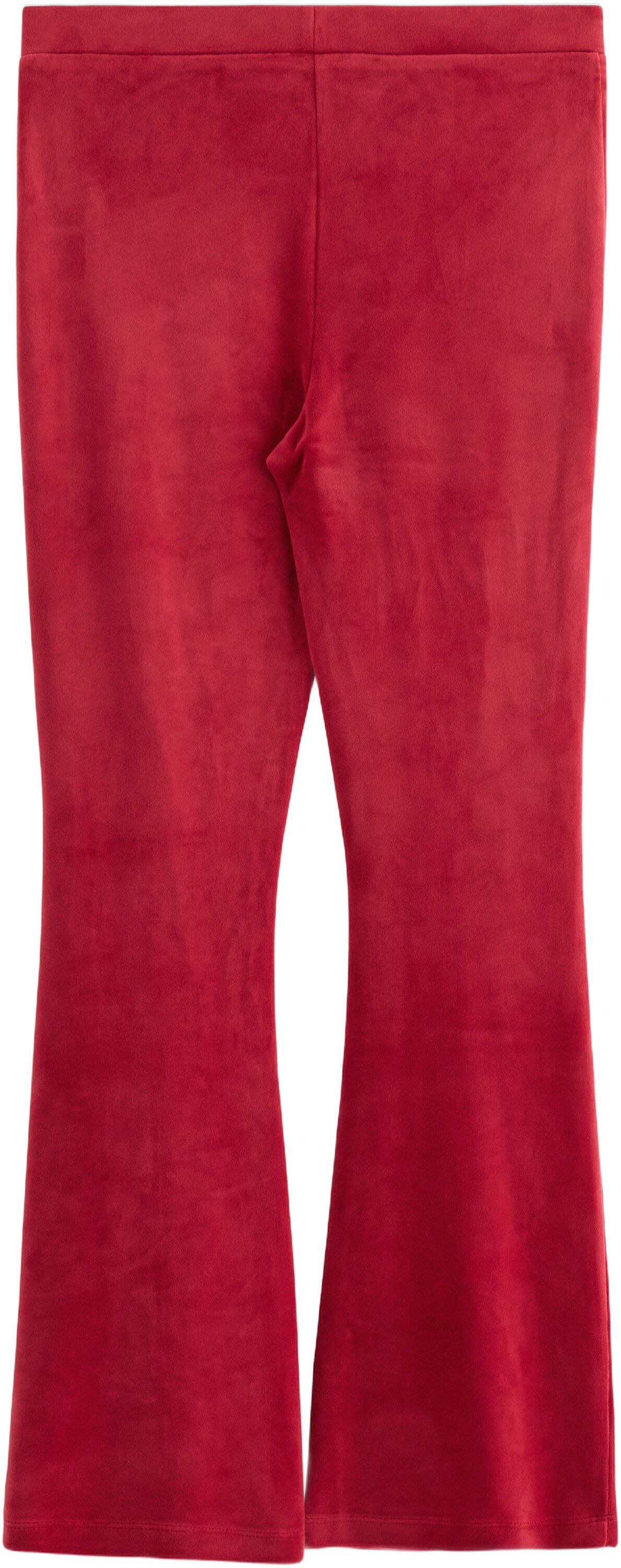 Comfy jersey trousers in soft velou
