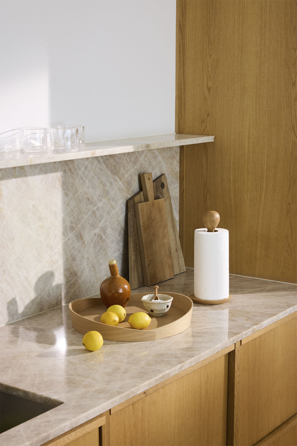 V1 Kamma K&oslash;kkenrulleholder R7B Copenhagen, eg, natur, 31,5 x