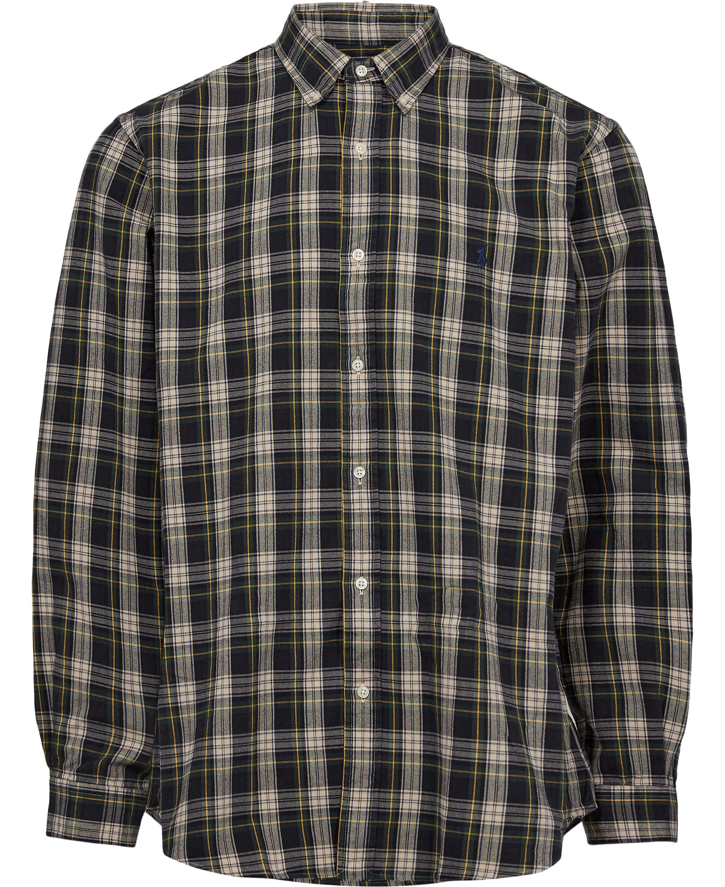 Custom Fit Plaid Oxford Shirt