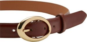 Oval buckle belt