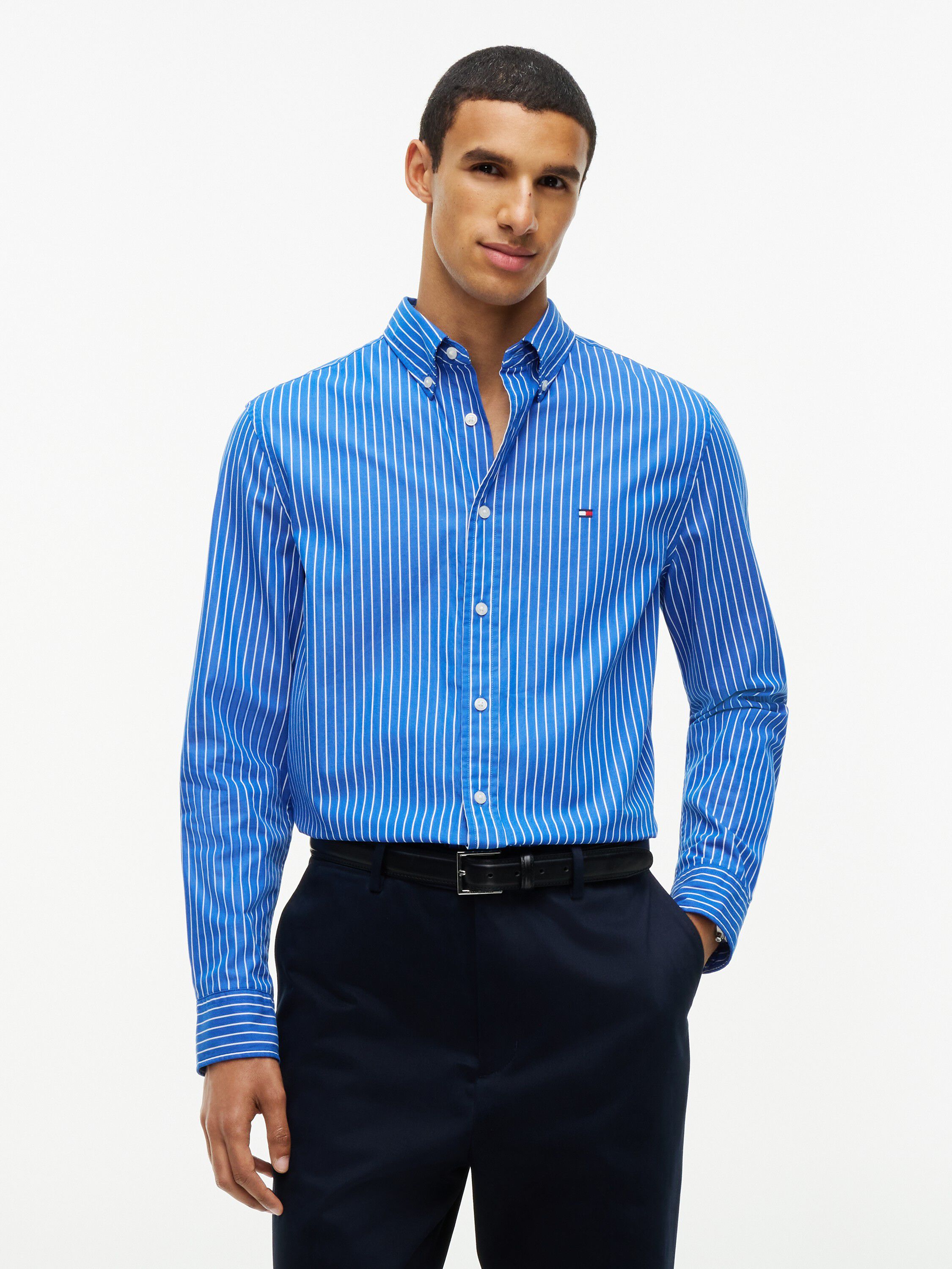 Regular Fit Flex Stripe Shirt