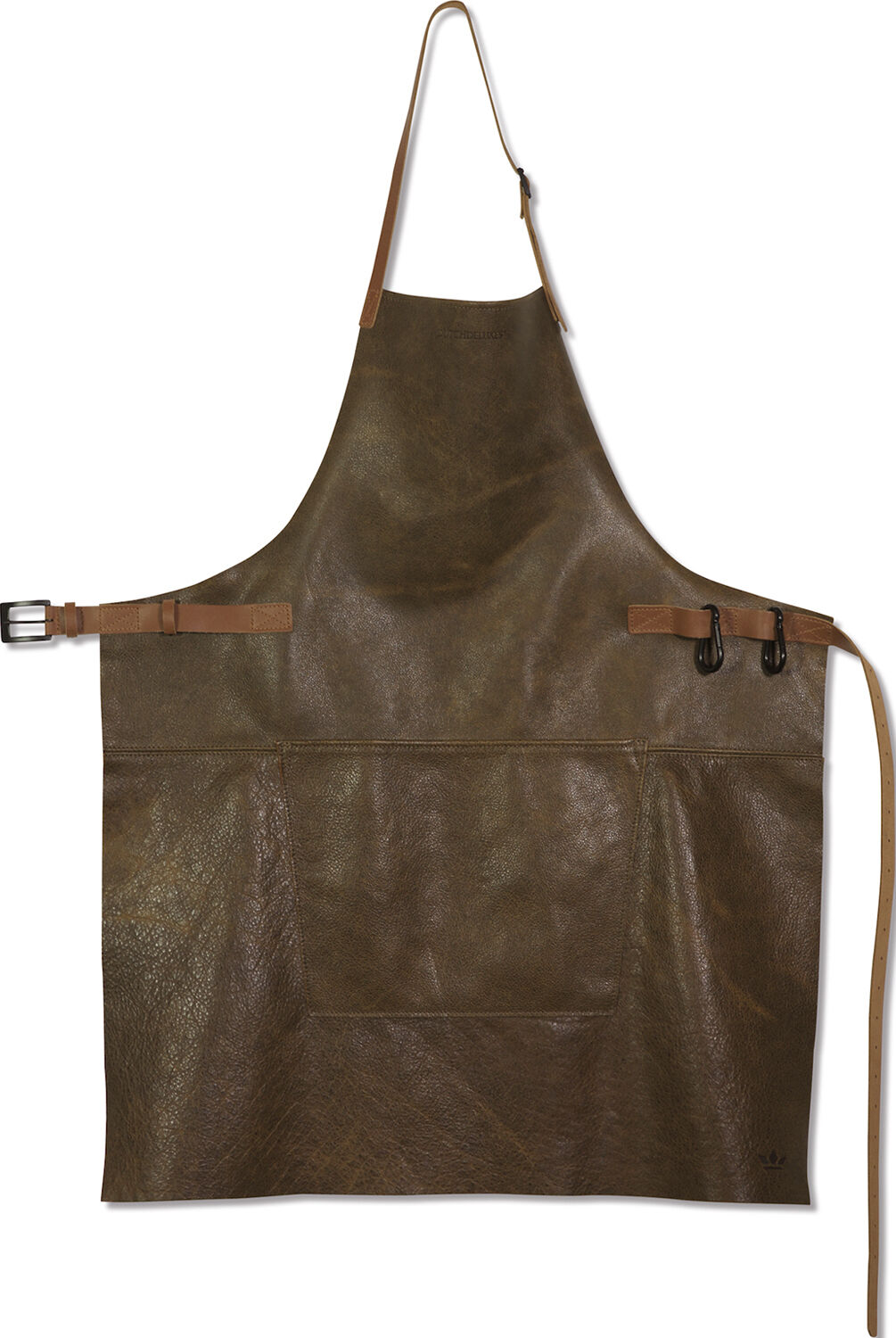 L&aelig;derforkl&aelig;de BBQ Style Apron Vintage Brown