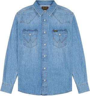 WESTERN SHIRT MID LIGHT WASH