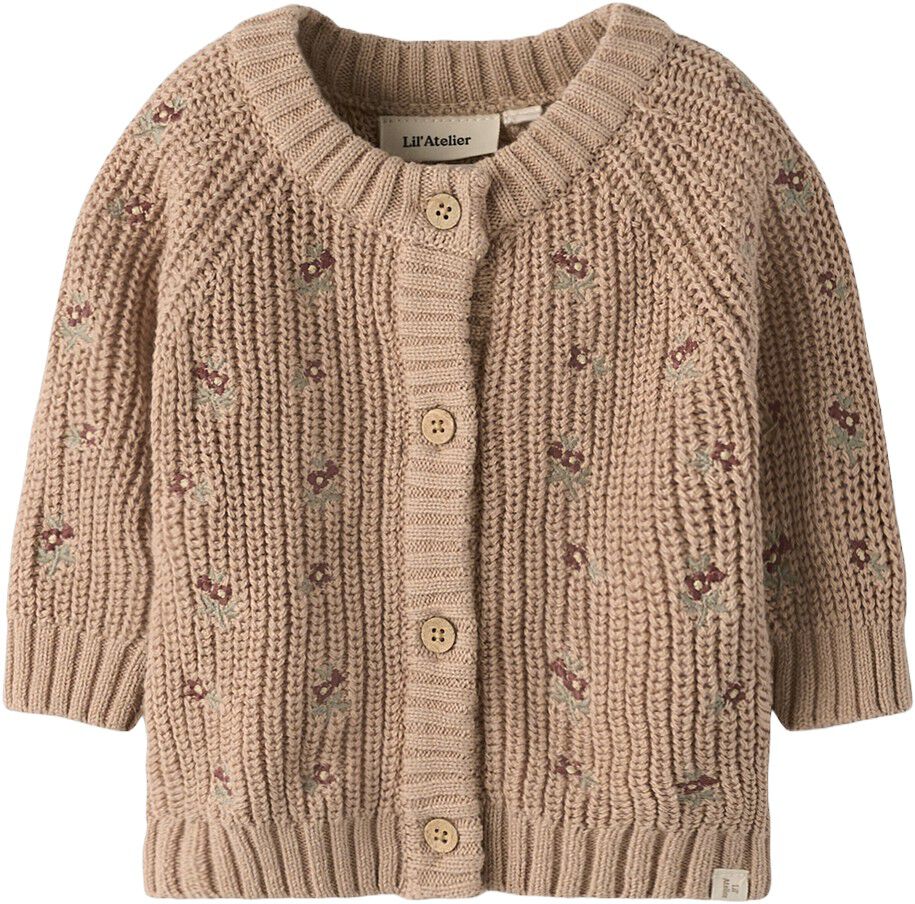 NBFEMLEN EMB AO LS KNIT CARD LIL