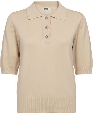 Frigga 11 Kortærmede strik polo - Viscose LENZINGECOVERO