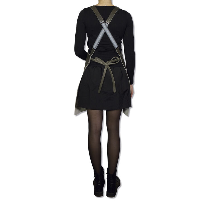 Læderforklæde Suspender Serie Apron Vintage Grey