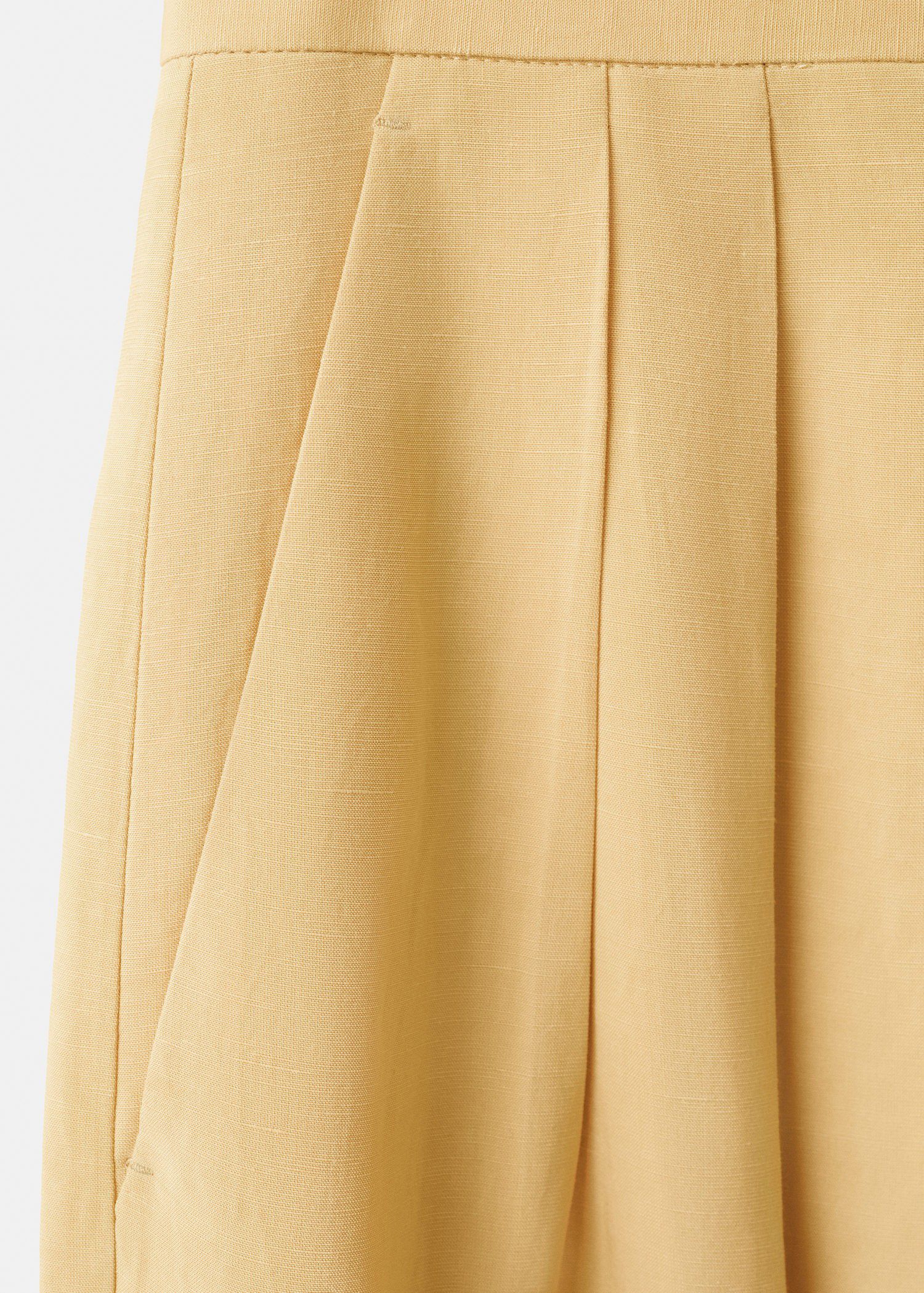 Straight mid-rise trousers