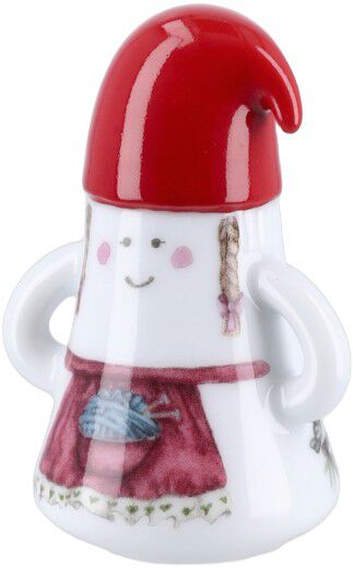 Hammersh&oslash;i Christmas Nissemor &Oslash;6 cm hvid m. deko