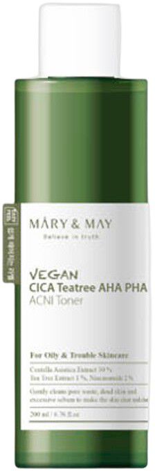 Vegan Cica Tea Tree AHA PHA Toner