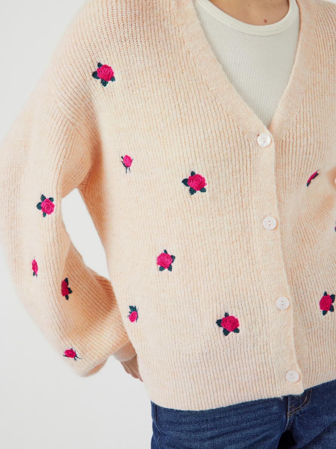 YASFLEUR LS KNIT CARDIGAN S. NOOS