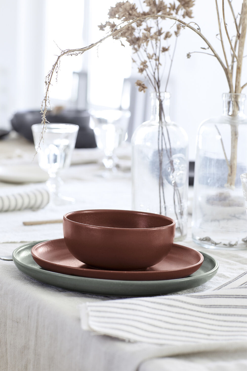 Tallerken flad Pacifica 23 cm Artichoke Keramik