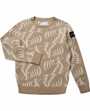 Pullover with monogram logo