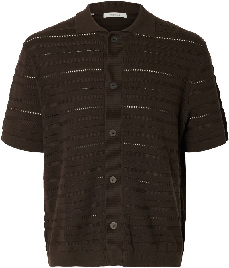 Slhpalle Ss Knit Polo Cardigan
