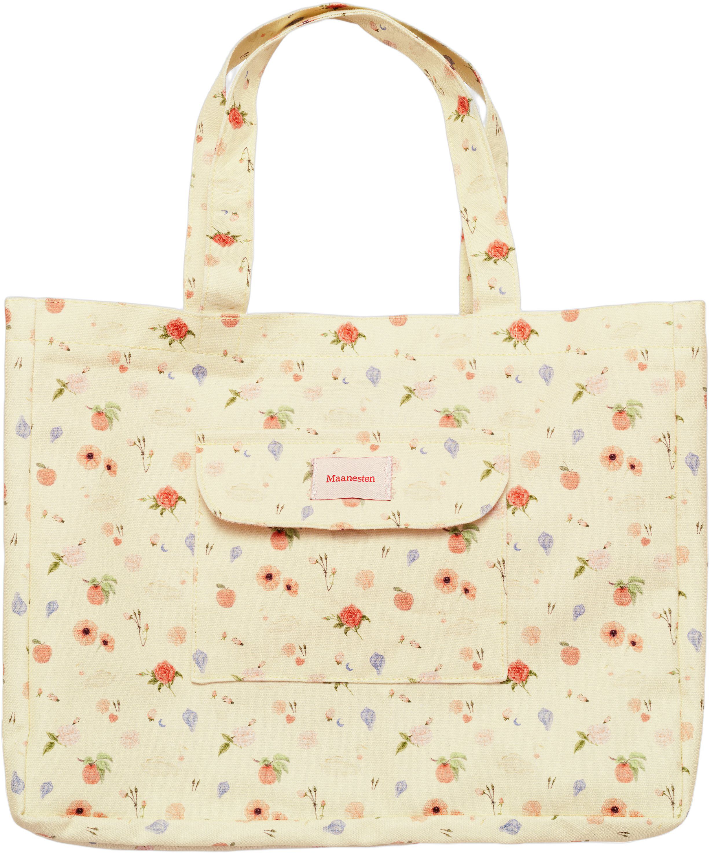 Big Canvas Totebag Roses and Shells