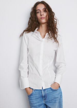 Slim-fit poplin shirt