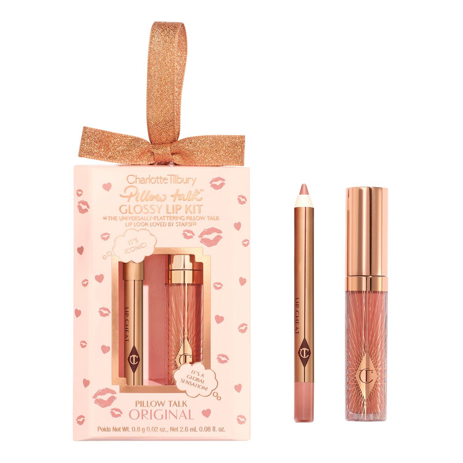 Pillow Talk Mini Glossy Lips Duo Pillow Talk - L&aelig;bemakeup-s&aelig;t