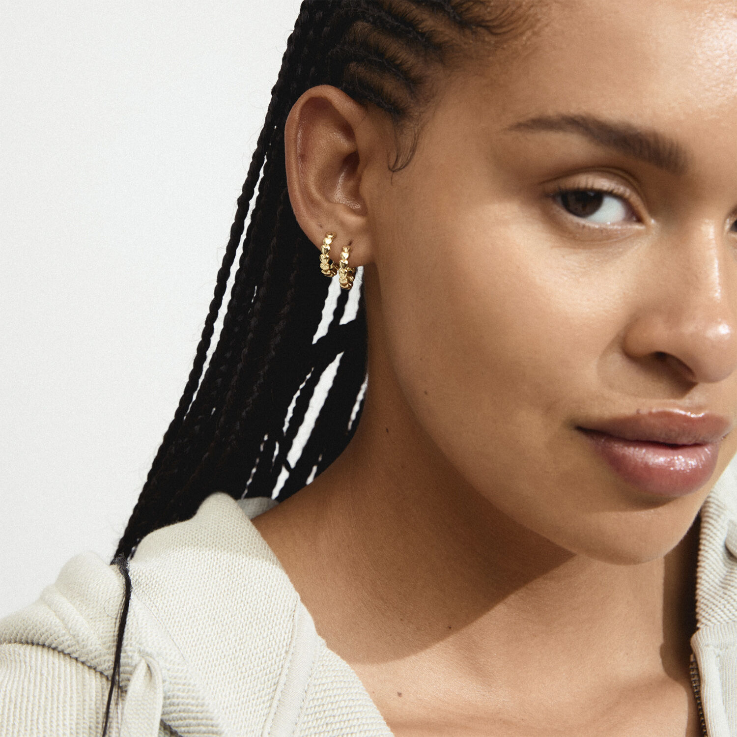 MAEVE hoop earrings gold-plated