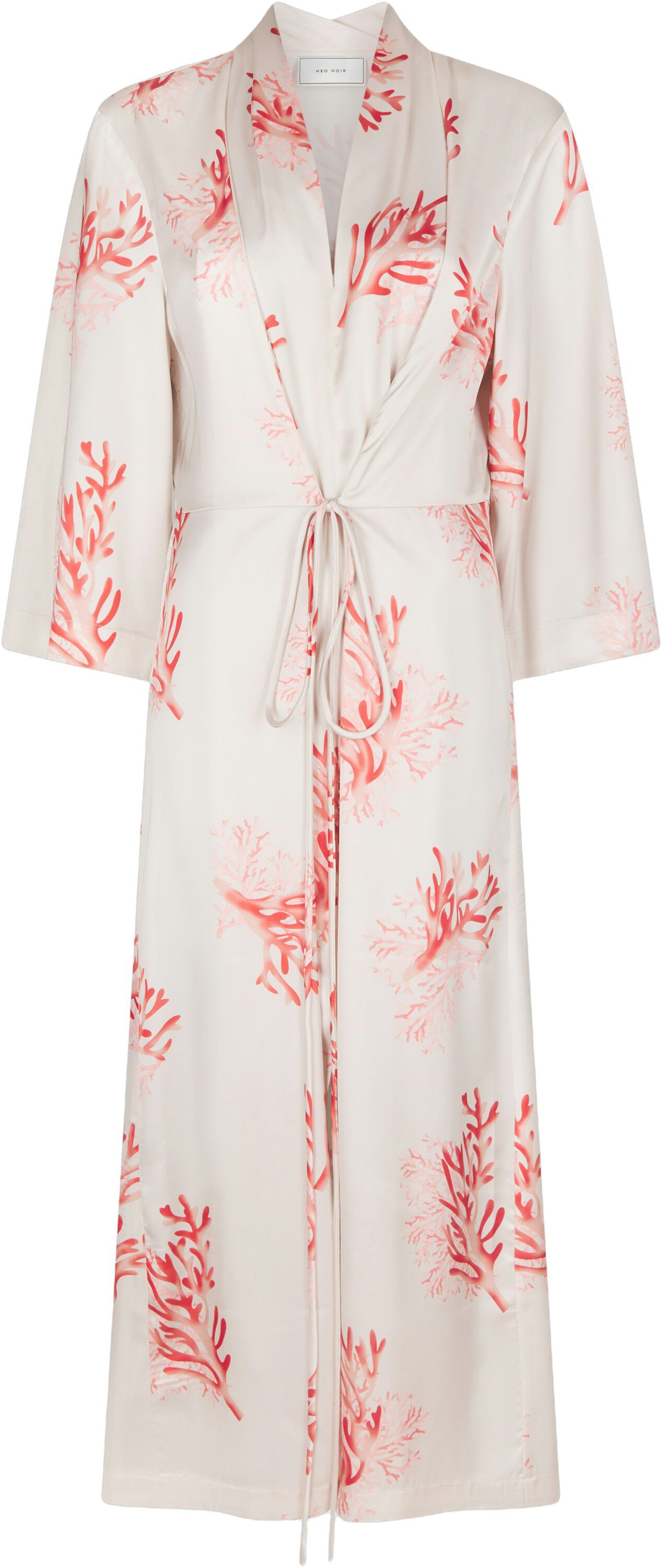 Sheen Coral Wrap Dress