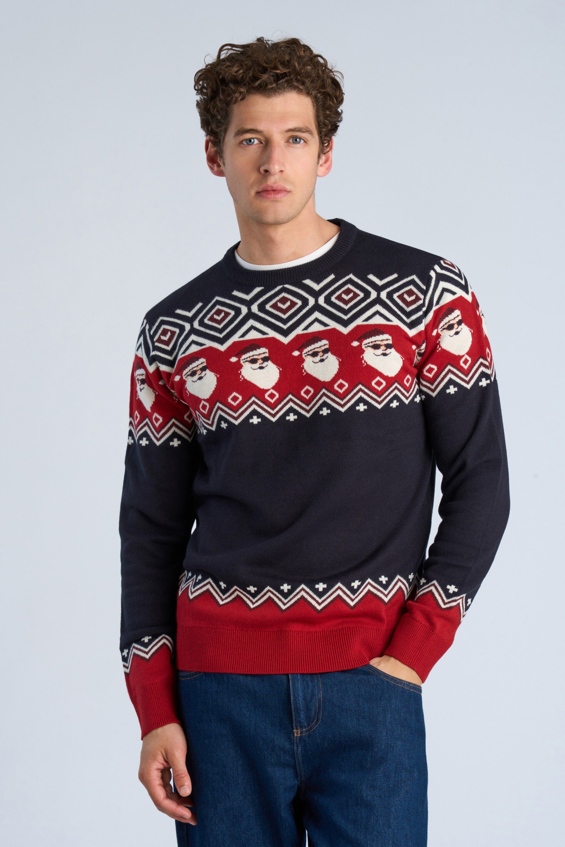 Christmas jacquard sweater