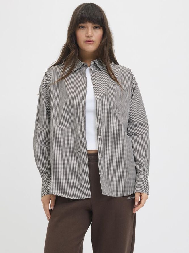 JXJAMIE LS RELAXED POPLIN SHIRT WVN