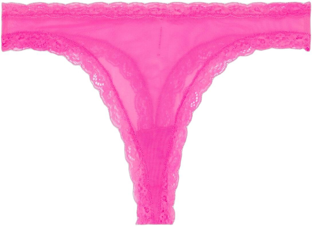 Mesh Lace Trim Thong