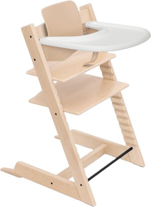 Tripp Trapp� Stol Natur + Babyset + Tray White