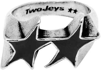 Icon Black Enameled Single Ring