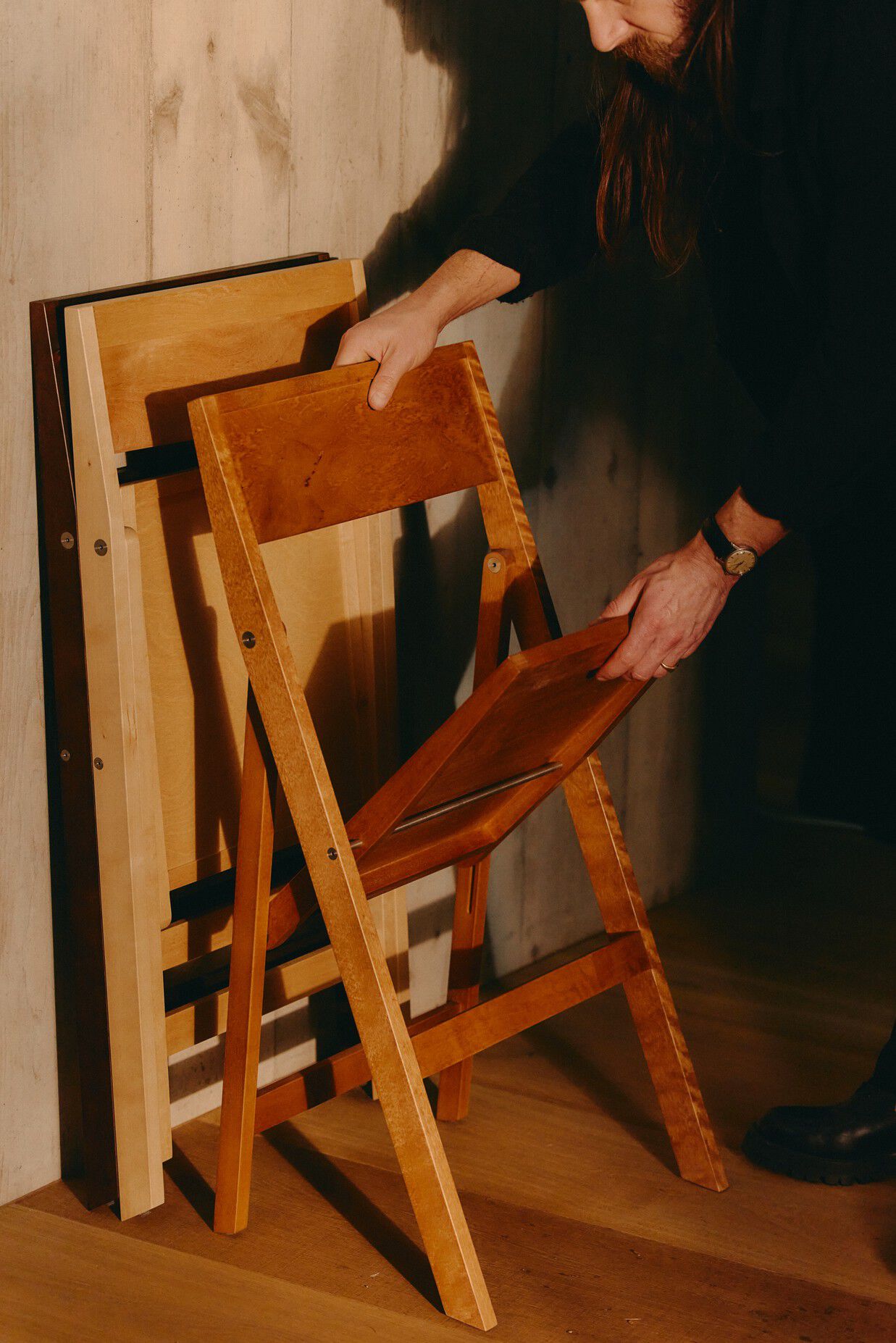 Folding Flat Chair | Warm Brown Birch