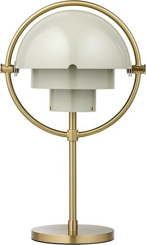 Multi-Lite Portable Lamp, EU Base: Brass, Shade: Pastel Gray
