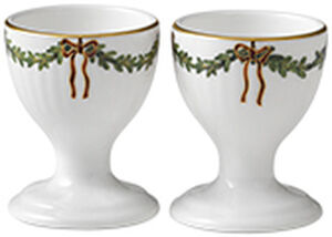 Stjerne Riflet Jul æggebæger 6,25 cm. 2 stk.