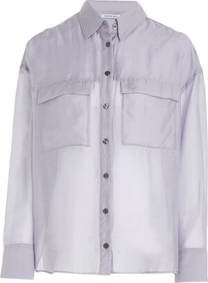 Sheer long sleeve shirt