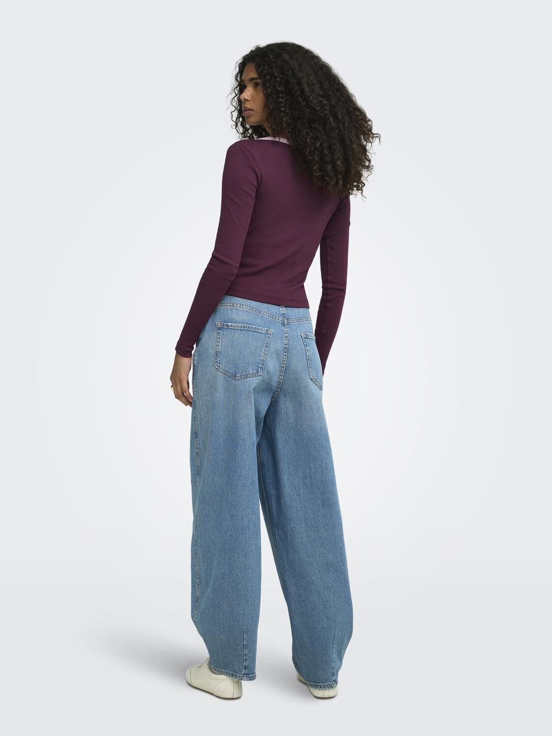 ONLVAL L/S CONTRAST TOP JRS