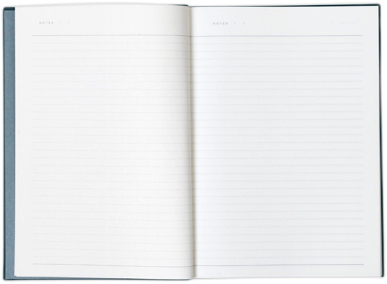 BEA notebook with elastic band