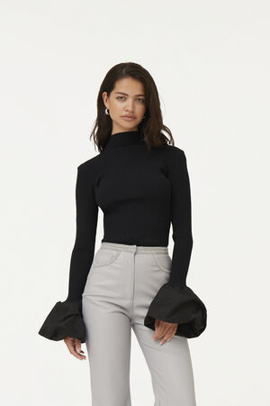 Knit High Neck Top