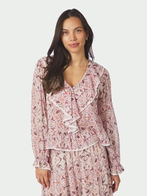 Ajda Paisley Dance Blouse