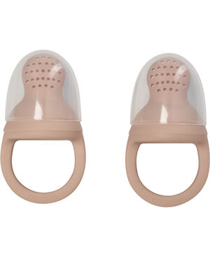 Mushie Silicone Fresh Food Feeder 2-pack Blush