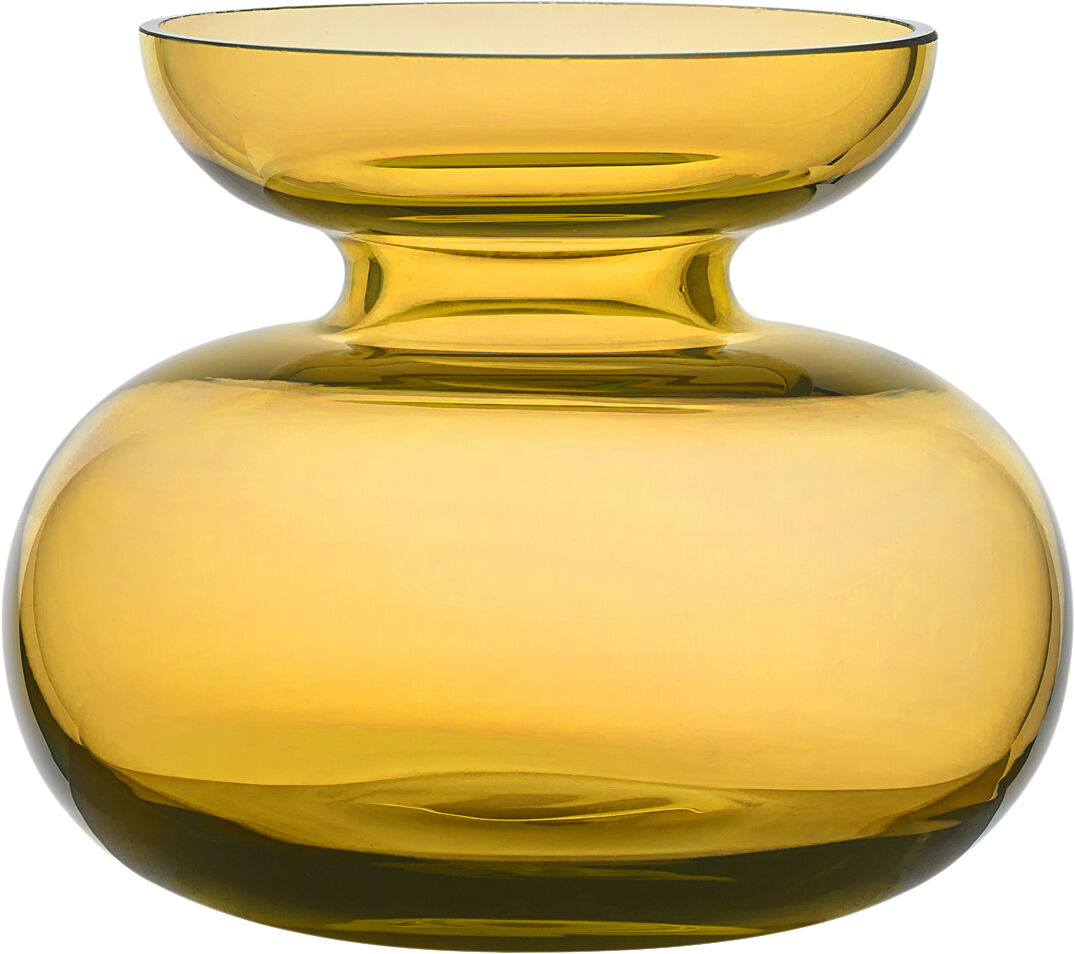 Vase Inu 11x9 cm Amber