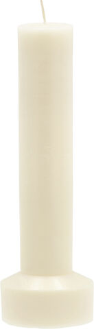 Bloklys Hvils D8 x 23 cm Cream Paraffin/Stearin