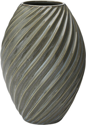 Morsø River vase 21 cm gråblå