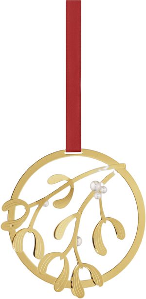 CHRISTMAS MOBILE MISTLETOE 18 KT GOLD PLATED