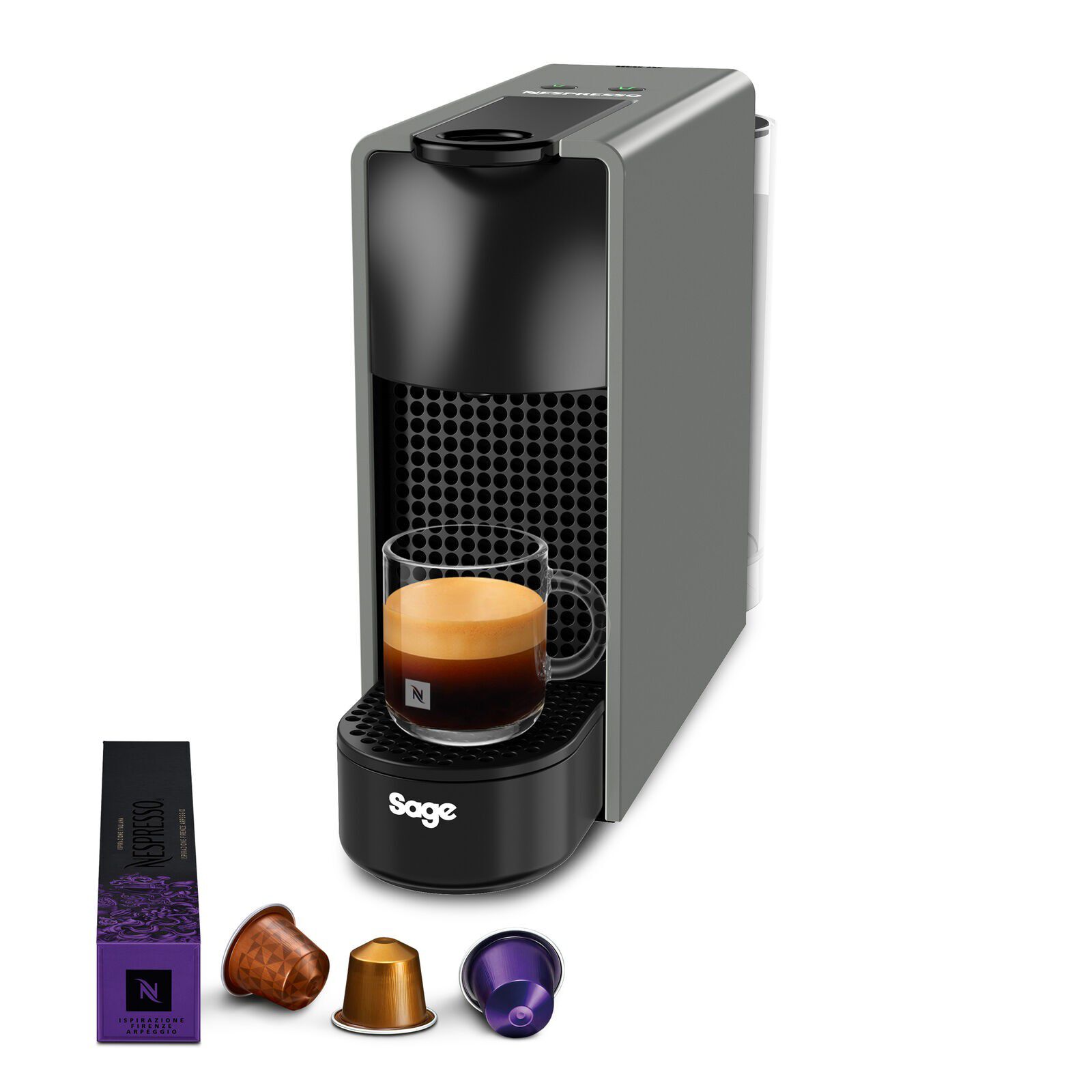 Sage SEC 220 GRY Nespresso Essenza Mini Capsule machine Grey