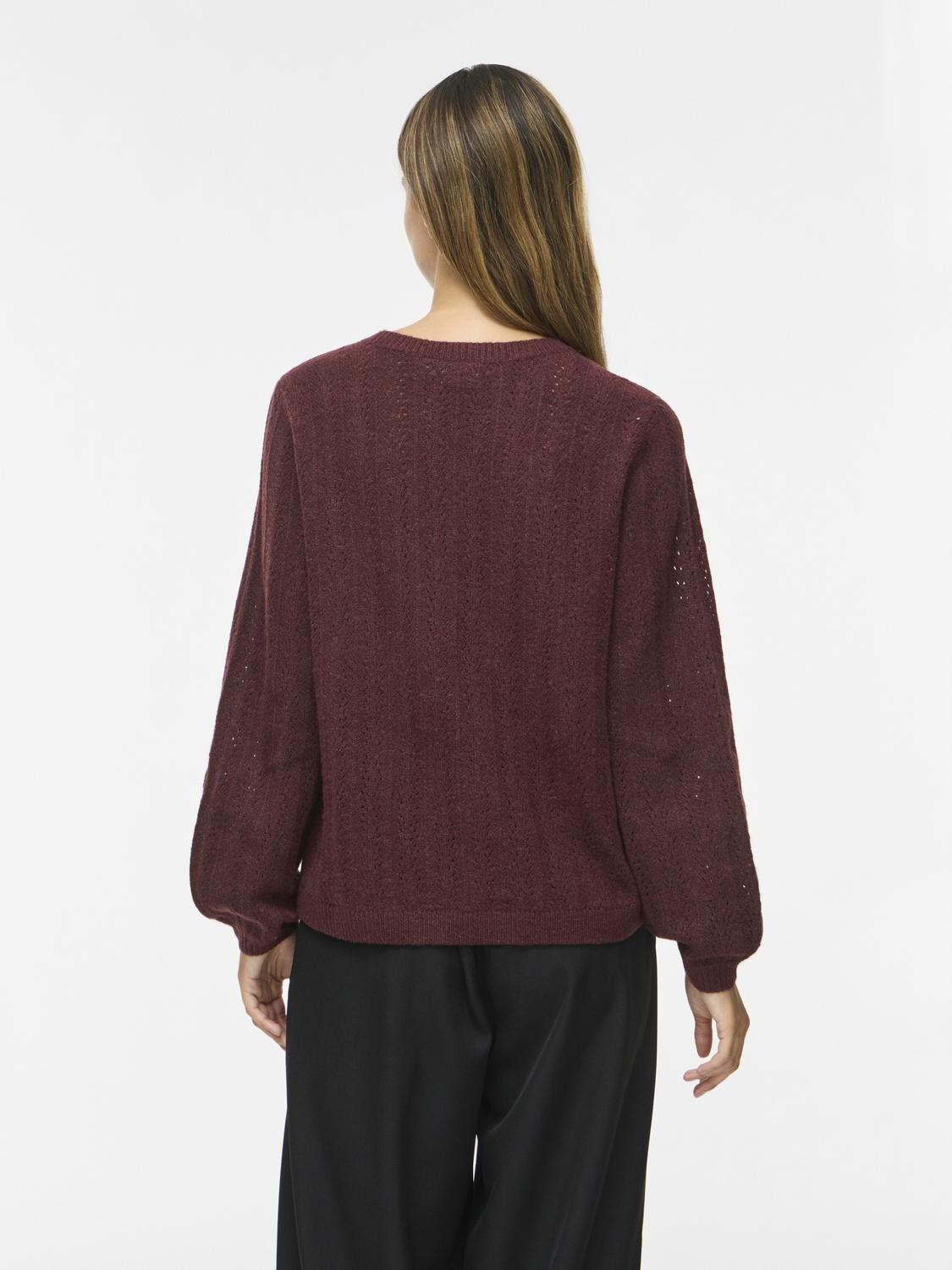 VILIGA POINTELLE L/S O-NECK TOP -NO