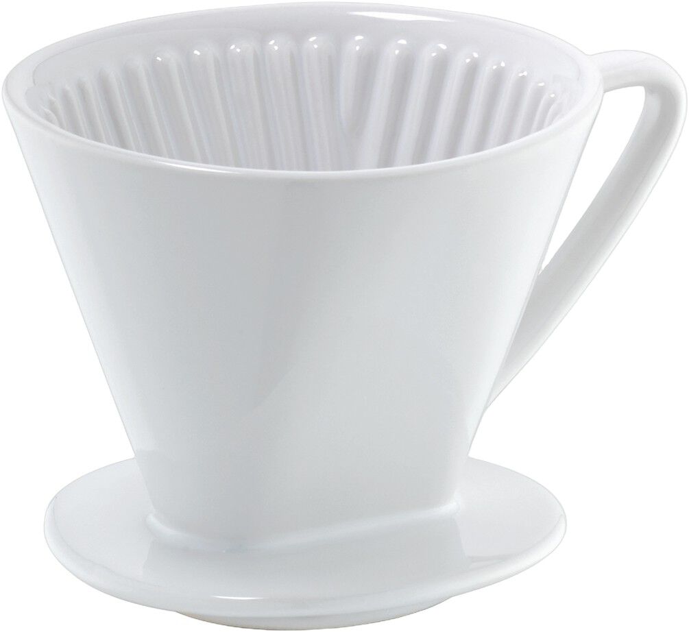 Kaffetragt porcel&aelig;n str. 2, hvid