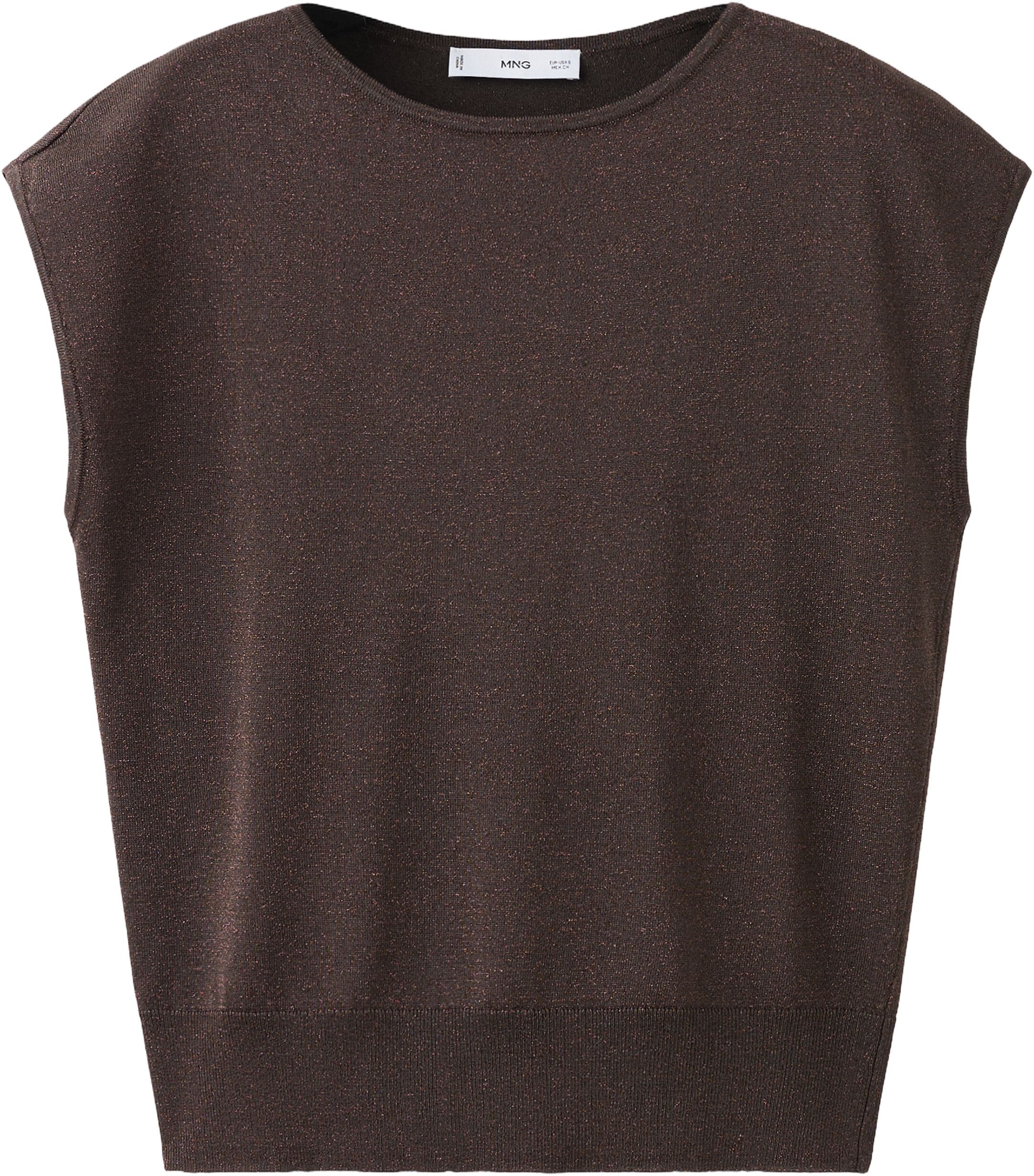 Boat-neck knitted top