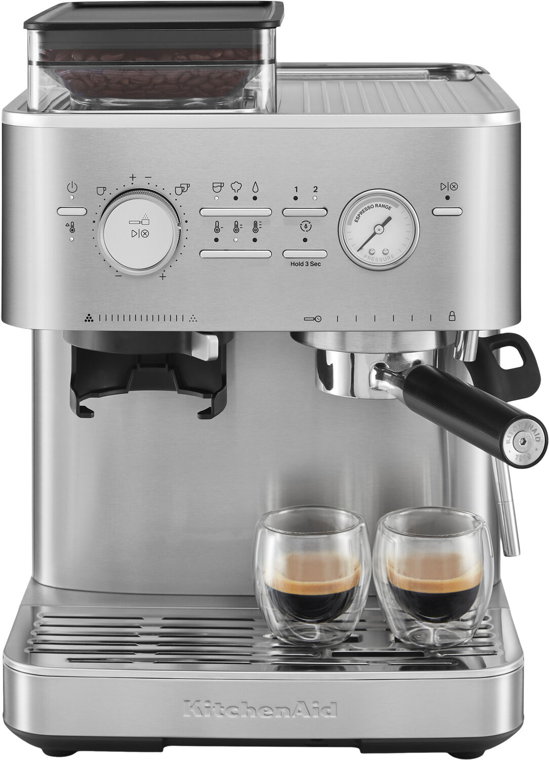 KITCHENAID halvautomatisk espressomaskine-5KES6551ESX