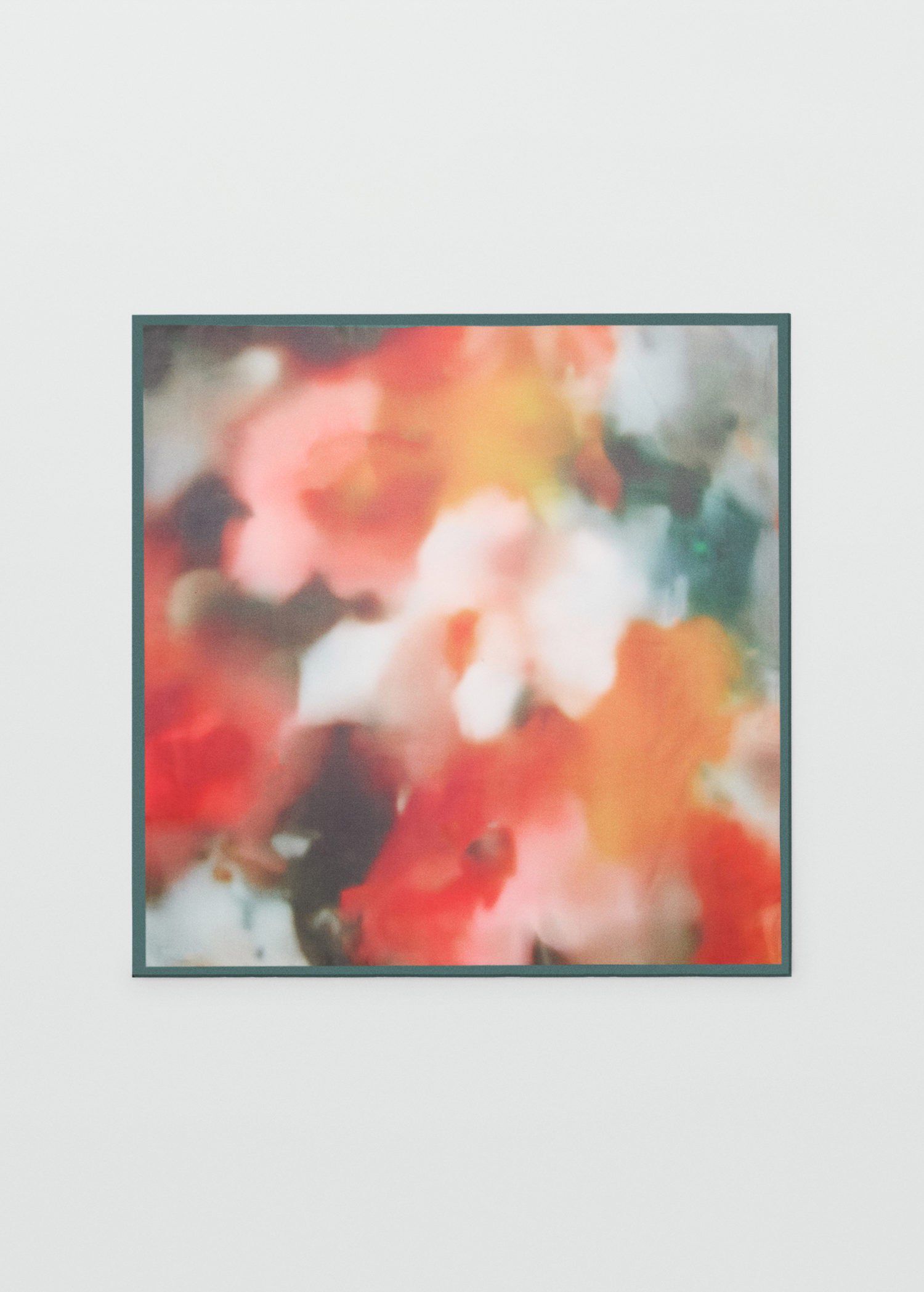 Printed satin scarf